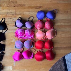 Victoria’s Secret Pink/Purple Bra Lot 34DD